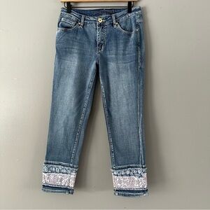 Jag Jeans Girlfriend Fit W/ Handkercheif Hem | Medium Wash |‎ Ankle Skinny